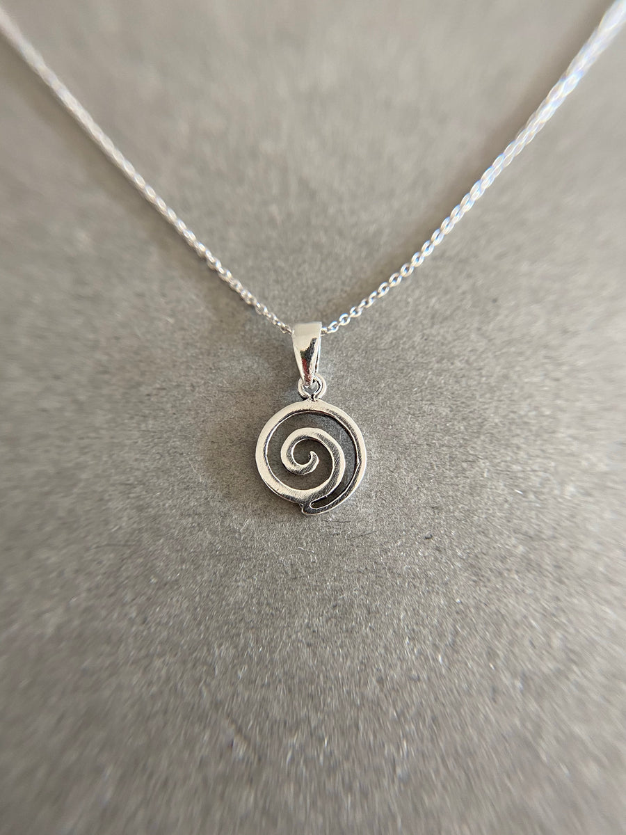 Sterling Silver Swirl Necklace [NS1005] – Teeny Tiny NY
