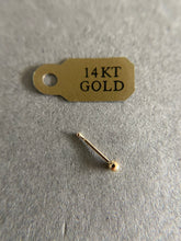 14K Solid Gold Ball Nose Bone Nose Stud - 2mm