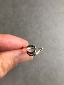 Sterling Silver  Wave Ring  [R1030]
