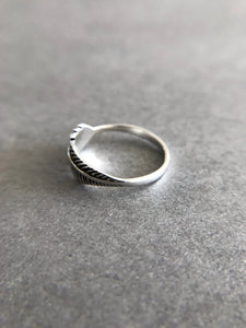 Sterling Silver Feather Ring [R1019]