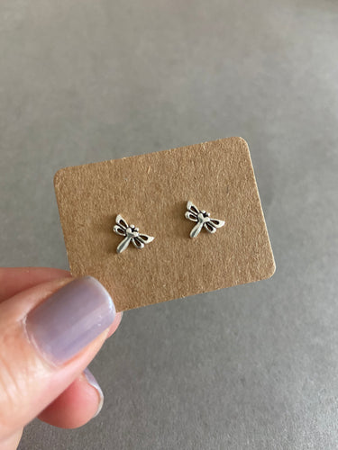 Sterling Silver Dragonfly Studs [ESV1018]