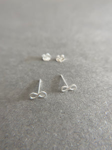 Sterling Silver Infinity Studs