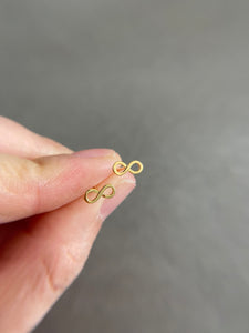 Sterling Silver Infinity Studs
