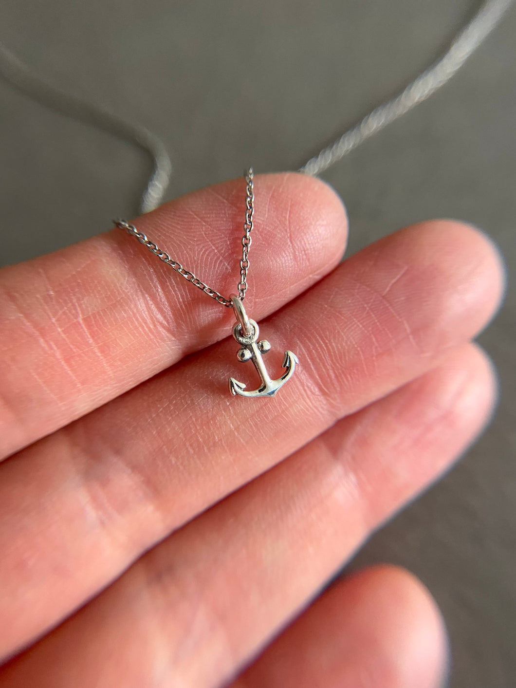 Tiny 2025 anchor necklace