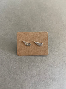 Sterling Silver Feather Studs [ESV1006]