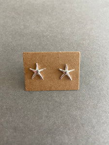Sterling Silver Starfish Studs [ESV1048]