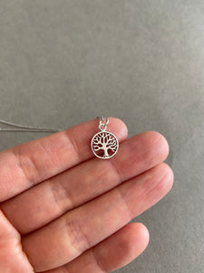 Sterling Silver Tree of Life Silver Necklace [NS1003]