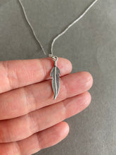 Sterling Silver Feather Necklace [NS1015]