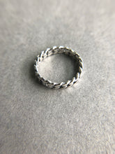 Sterling Silver Thick Chain Ring  [R1013-3mm]