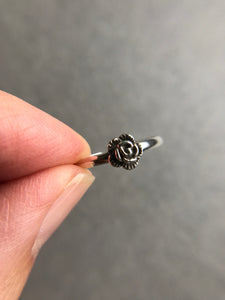 Sterling Silver Rose Ring - Type A [R1003]