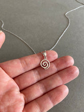 Sterling Silver Swirl Necklace [NS1005]