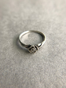 Sterling Silver Rose Ring - Rose Ring [R1027]