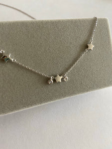 Sterling Silver Stars Necklace