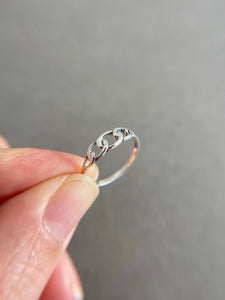 Sterling Silver 3 Chain Ring