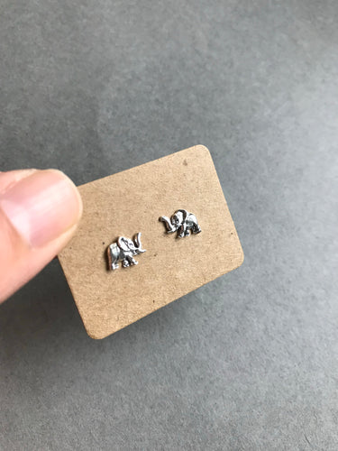 Sterling Silver Elephant Studs [ESV1022]