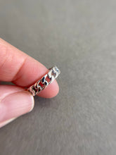 Sterling Silver Thick Chain Ring [R1013-5mm]