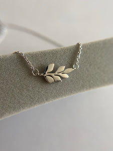 Sterling Silver Leaf Necklace