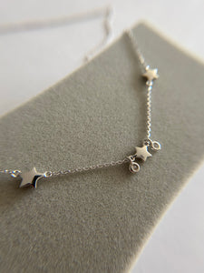 Sterling Silver Stars Necklace
