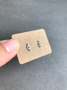 Sterling Silver G-Clef Music Note Studs Type A [ESV1003]