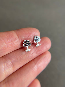 Sterling Silver Tree of Life Studs [ESV1027]