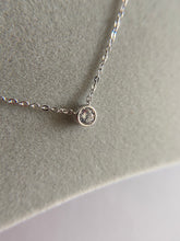 Sterling Silver Simple CZ Necklace