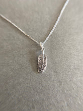 Sterling Silver Feather Necklace [NS1011]