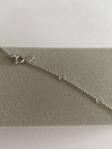 Sterling Silver CZ Triangle Necklace